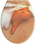 Duroplast WC Sitz Klobrille Modell Strand mit Absenkautomatik, zur Reinigung