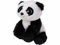 TY Baboo 41204 Panda mit Glitzeraugen, Weiß/schwarz