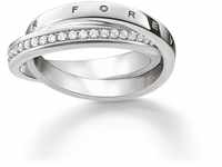 Thomas Sabo Ring Together Forever, Größe 50, Sterlingsilber und Zirkonia,