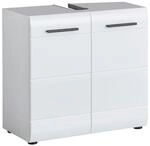 trendteam smart living - Skin - Waschbeckenunterschrank - Wei&szlig; Hochglanz -