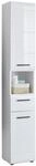 trendteam smart living - Skin - Hochschrank - Wei&szlig;/Wei&szlig; Hochglanz - 5...