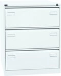 Bisley LIGHT H&auml;ngeregistraturschrank, doppelbahnig, DIN A4, 3 HR-Schubladen,...