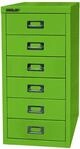 BISLEY MultiDrawer, 29er Serie, DIN A4, 6 Schubladen, Metall, 604 Gr&uuml;n, 38 x...