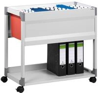 Durable System File Trolley 90 A4 grau, f&uuml;r bis zu 90 H&auml;ngemappen oder 8