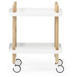 Normann Copenhagen Block Serviertisch Wei&szlig; 64 x 50 x 35 cm