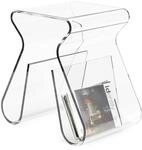 Umbra Magino Beistelltisch aus Acryl &ndash; Moderner Hocker mit Stauraum &