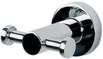 Spirella 1006421 Accessoireserie Atlantic Chrom BADETUCHSTANGE 60 cm, Silber/Schwarz