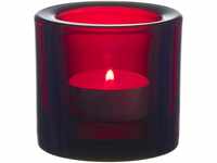 Iittala Teelichthalter, Glas, Rot, 6.5 cm