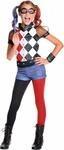 Rubie's 620712 - DC Super Hero Girls Harley Quinn Deluxe Kinderkost&uuml;m, S (3-4 Jahre)