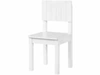 roba Kinderstuhl, Stuhl mit Lehne für Kinder, weiß lackiert, HxBxT: 59x29x29 cm,