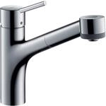 hansgrohe Talis M54 - K&uuml;chenarmatur mit Brause ausziehbar, 2 Strahlarten,...