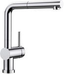 BLANCO LINUS-S-F | K&uuml;chenarmatur in chrom | Niederdruck | Mit herausziehbarem
