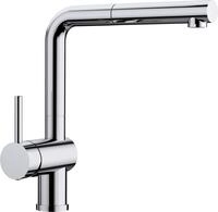 BLANCO LINUS-S Hebel Links | K&uuml;chenarmatur in chrom | Hochdruck | Mit