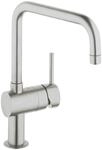 Grohe Minta K&uuml;chenarmaturen - Einhand-Sp&uuml;ltischbatterie Schwenkbegrenzung...