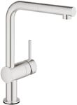 GROHE Minta Touch - elektronische Einhand-Sp&uuml;ltischarmatur (L-Auslauf, Batterie-