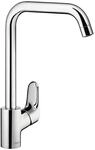 Hansgrohe Ecos L Mischbatterie f&uuml;r die K&uuml;che, chromfarben, Silber, Large
