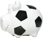 Sparschwein Company - Spardose Fu&szlig;ball 12,5 x 9 x 9 cm | Keramik Sparschwein,