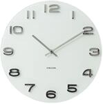 Karlsson Wanduhr Vintage - Wei&szlig; - &Oslash;35cm - Rund - Glas - Wanduhr Modern Wohnzimmer -