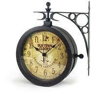 TFA Dostmann Nostalgie Wanduhr und Thermometer, Gartenuhr, 60.3011, Outdooruhr,