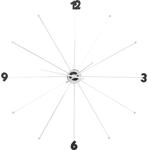 Kare Design Wanduhr Like Umbrella Balls, Chrom, 100cm Durchmesser, Uhr, Sthalgestell,