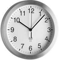 TFA Dostmann Analoge Funk-Wanduhr, 98.1091, mit Aluminium-Rahmen, Funkuhr,