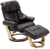 Robas Lund Relaxsessel Calgary mit Hocker, bis 130 kg belastbar, drehbarer