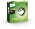 Philips myGarden LED Wandaussenleuchte Yarrow, 6 W, schwarz