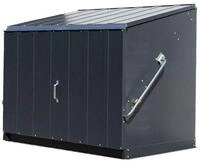 Trimetals Metall Ger&auml;tebox Fahrradgarage Stowaway | Anthrazit | 88x136x112 cm