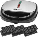 Clatronic&reg; Multifunktionsger&auml;t 3 in 1 | Sandwichtoaster, Waffeleisen und