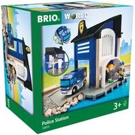 BRIO 33813 Polizeistation mit Einsatzfahrzeug