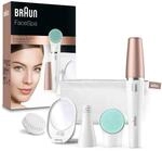Braun FaceSpa Gesichtsepilierer Damen, Gesichtsreinigungsb&uuml;rste, Massagepad,...