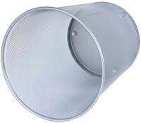 Wedo 65254 Papierkorb Office (18 l, Drahtmetall) silber