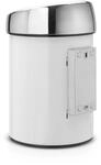 Brabantia Touch Bin 3 L mit Kunststoffeinsatz/White