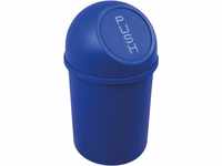 helit H2401034 - Push-Abfallbehälter „the flip 6 L, blau