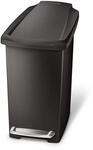 simplehuman CW1329 10 Liter, schmaler Treteimer, kleiner M&uuml;lleimer Bad Badezimmer