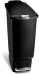 simplehuman CW1361 40 Liter, schmaler Treteimer, M&uuml;lleimer K&uuml;che, Abfalleimer,
