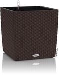 Lechuza "Cube Cottage 50" Pflanzgef&auml;&szlig; mit ERD-Bew&auml;sserungs-System, Mokka, 50 x 50