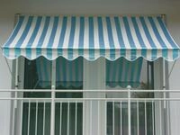 Angerer Klemmmarkise Standard mit Handkurbel, Terrasse/Balkon, Montage ohne Bohren,