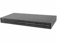 Intellinet 24-Port Gigabit Ethernet PoE+ Web-Managed Switch mit 2 SFP-Ports ( 24 x