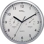 Technoline, WT 650 Wanduhr mit Thermometer und Feuchtigkeitsmesser, &Oslash; 26cm,...