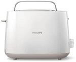 Philips Toaster &ndash; 2 Toastschlitze, 8 Stufen, Br&ouml;tchenaufsatz, Auftaufunktion,