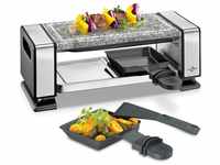 Küchenprofi Raclette VISTA2 | Edelstahl | Inkl. Steinplatte aus Marmor, 2