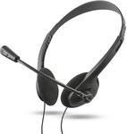 Trust Primo Chat Kopfh&ouml;rer mit Kabel 3.5 mm, Einstellbares Mikrofon, Leichtes