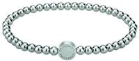 LIEBESKIND BERLIN Beads 6mm mit Logotag in Edelstahl