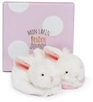Doudou et Compagnie DC1308 Coffret chaussons rose lapin Bonbon