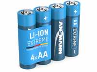 ANSMANN Extreme Lithium Batterie AA Mignon 4er Pack - 1,5V, LR6 - hohe...