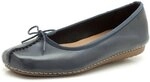 Clarks Damen Freckle Ice Ballerinas, White White Leather, 35.5 EU