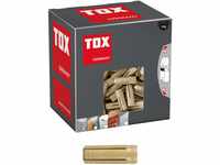 TOX Messing Spreizdübel Metrix M16 x 43 mm, 15 Stück, 026100081, Gold