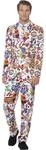 Smiffys - Herren Groovy Anzug, mehrfarbig Halloween