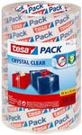 tesa Packband Crystal Clear, kristall-klar, 3 Rollen, 66m x 50mm